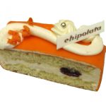 Oranje chipolata gebak